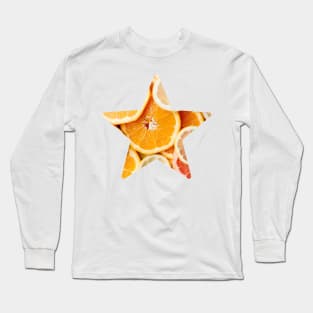 Orange Fruit Star Long Sleeve T-Shirt